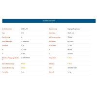 KNOTT - Zaczep kulowy K 7,5-M, 750 KG, kwadrat 70 mm, otwory 12,5 mm