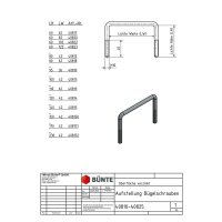 Śruba kabłąkowa M10 95 x 36 mm, cybant