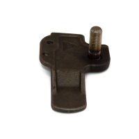 Płytka do przyspawania długa prawa, 139,5 mm, z trzpieniem gwintowanym M 14 x 38 mm