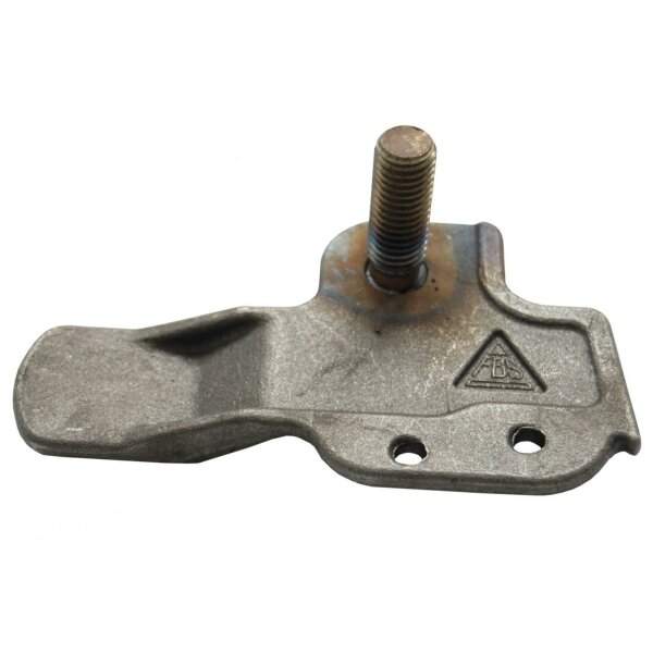 Płytka do przyspawania długa lewa, 139,5 mm, z trzpieniem gwintowanym M 14 x 38 mm