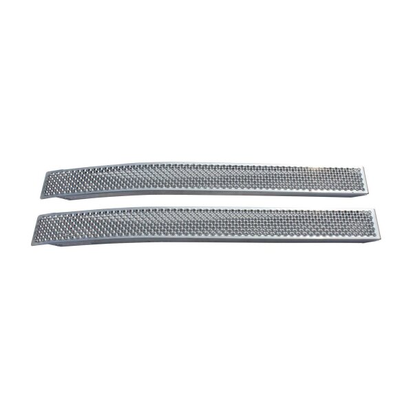 Rampy najzdowe 260 x 2500 mm aluminium, zakrzywione,  2 sztuki komplet, 400 kg na parę