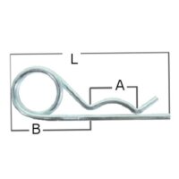 Zawleczka sprężynowa podwójna FI 5 x 110 mm