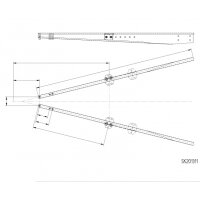 Knott - Belki dyszla ZHL 35 wersja A, 3500 kg, 2500 mm, do dyszla V 166/207 mm