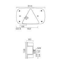 ASP&Ouml;CK Multipoint III lampa tylna prawa, 5-pin | 24-8200-007