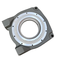 Wspornik bębna od strony przekladni do wyciągarek...