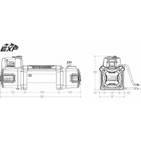 SUPERWINCH - wyciągarka EXP 10 SR 12V lina syntetyczna...