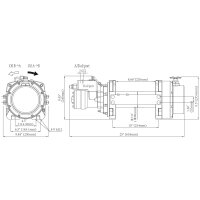 NOVAWINCH - Wyciągarka hydrauliczna HEN 10000 lbs, uciąg...
