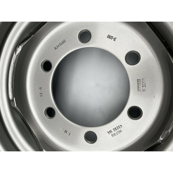 Felga stalowa 6J x 14 H2, ET-5, Silver RAL9006 Mefro
