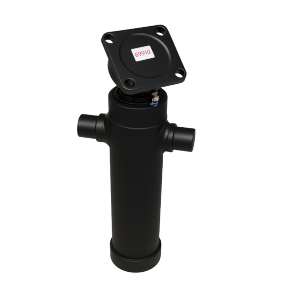 Hydrauliczny siłownik teleskopowy 3-stopniowy skok 790 mm wys. 417 mm