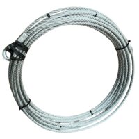 Lina stalowa do wyciągarek FI 9.5 mm, 25 m z kauszą