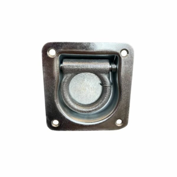 Uchwyt podłogowy wpuszczany do mocowania pasów ładunku  95 x 100 mm, mały