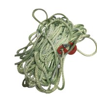 Lina syntetyczna 30 m zielona/ czerwony hak