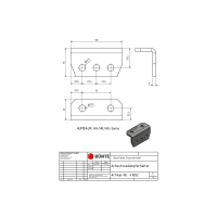 Uchwyt amortyzatora osi, 40 x 100 x 55 mm do HUMBAUR typu...