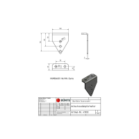 Uchwyt amortyzatora osi 40 x 100 x 125 mm do HUMBAUR typ...