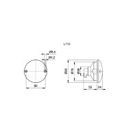 Jokon 710, lampa kierunkowskazu, fi95, złącze 2-pin, 12V