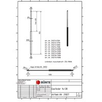 Sprężyna gazowa Typ 14/28, dł. 955 mm, skok 450 mm, gwint...