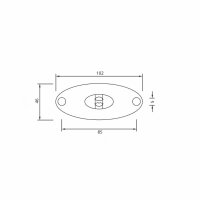 Lampa obrysowa ASP&Ouml;CK Flatpoint II LED ż&oacute;łta z odblaskiem, przew&oacute;d 0,5 m, montaż uniwersalny | 31-2309-027