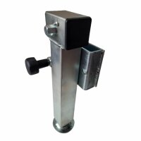 Noga podporowa 60 x 415 mm, skok 240 mm, dopuszczalny nacisk 1350 kg,  połączenie kołnierzowe, z trzpieniem sześciokątnym 19 mm