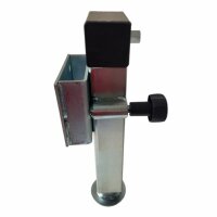 Noga podporowa 60 x 415 mm, skok 240 mm, dopuszczalny nacisk 1350 kg,  połączenie kołnierzowe, z trzpieniem sześciokątnym 19 mm