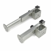 Noga podporowa, składana Vkt. 60 x 415 mm, połączenie kołnierzowe, dopuszczalny nacisk 1350 kg