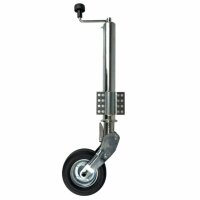 Koło podporowe FI 60 mm automatycznie/uchylne, płaskie mocowanie, dopuszczalny nacisk 250 kg