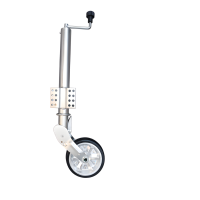 Koło podporowe FI 60 mm automatycznie/uchylne, płaskie mocowanie, dopuszczalny nacisk 250 kg