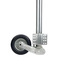 Koło podporowe FI 60 mm automatycznie/uchylne, płaskie mocowanie, dopuszczalny nacisk 250 kg