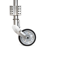 Koło podporowe FI 60 mm automatycznie/uchylne, płaskie mocowanie, dopuszczalny nacisk 250 kg