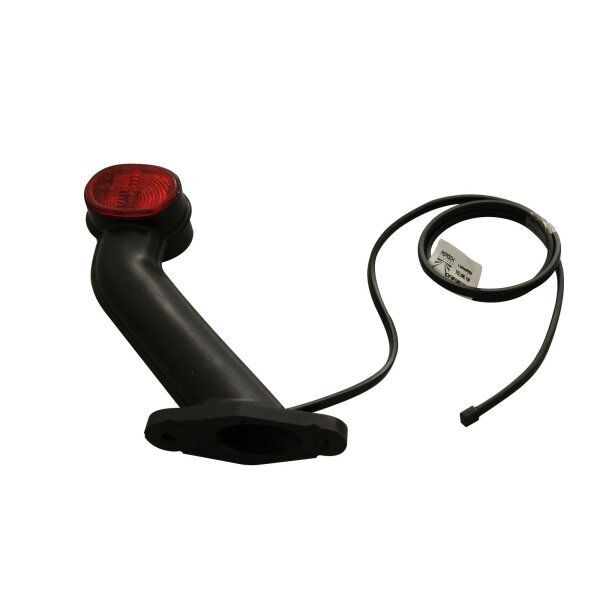 ASP&Ouml;CK Superpoint II lampa obrysowa prawa, czerwono-biała, z bocznym światłem i przewodem 1 m | 31-3409-007