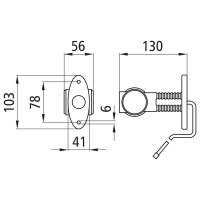 ASP&Ouml;CK - Superpoint 3 typu LED lampa obrysowa czerwona/biała, lewa i prawa, wersja kr&oacute;tka, z kablem DC płaskim dł. 1 m, połączenie DC