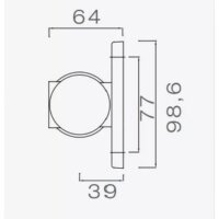 ASPÖCK-Superpoint 3 typu LED Lampa obrysowa czerwona/biała, lewa i prawa, wersja do montażu bezpośredniego, z kablem DC płaskim dł. 1 m, łącze DC