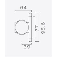 ASP&Ouml;CK-Superpoint 3 typu LED Lampa obrysowa czerwona/biała, lewa i prawa, wersja do montażu bezpośredniego, z kablem DC płaskim dł. 1 m, łącze DC