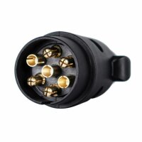 Wtyczka 7-pin plastikowa z gumą 12V E1320