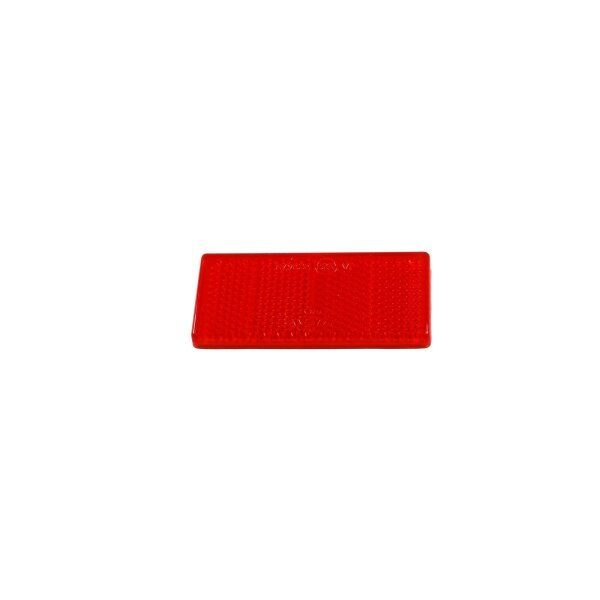 Odblask czerwony ASP&Ouml;CK 69 x 31,5 mm z folią samoprzylepną
