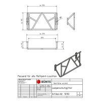 Kratka ochronna na tylną lampę 262 x 150 x 75 mm