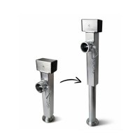 Noga podporowa 60 x 415 mm, skok 240 mm, dopuszczalny nacisk 1350 kg, z trzpieniem sześciokątnym 19 mm