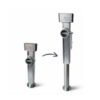 Noga podporowa 60 x 415 mm, skok 240 mm, dopuszczalny nacisk 1350 kg, z trzpieniem sześciokątnym 19 mm