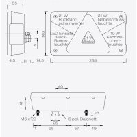 ASPÖCK Multipoint V Lampa tylna LED lewa