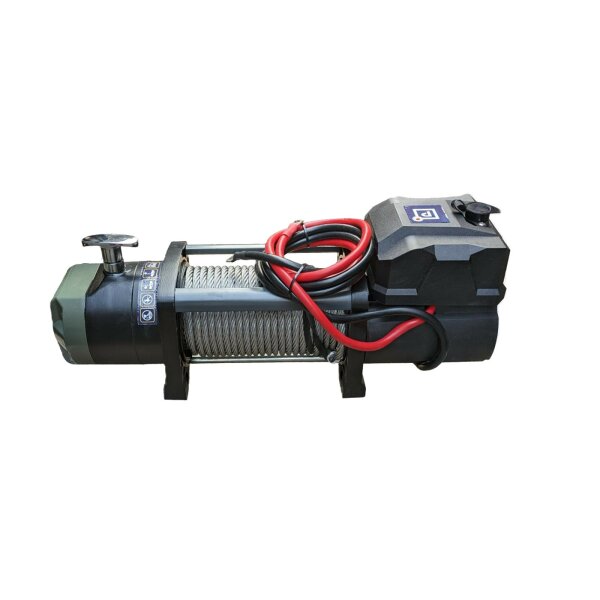 PUNDMANN - 55.6 kN-PR-SM-12 V-CE Synt Plus, 5670 kg, lina syntetyczna 26 m x 9,5 mm, standardowy bęben, wyciągarka