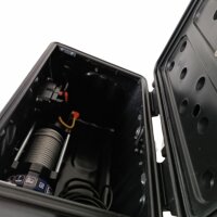 PUNDMANN - 20 kN-PR-SM-12V-CE BOX, 2043 kg, lina stalowa 17 m x 5,4 mm, standardowy bęben, wyciągarka w skrzynce, portable winch