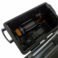 PUNDMANN - 20 kN-PR-SM-12V-CE BOX, 2043 kg, lina stalowa 17 m x 5,4 mm, standardowy bęben, wyciągarka w skrzynce, portable winch