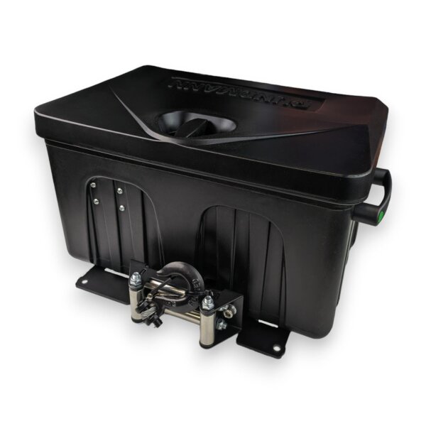 PUNDMANN - 20 kN-PR-SM-12V-CE BOX Battery, 2043 kg, lina stalowa 17 m x 5,4 mm, standardowy bęben, wyciągarka w skrzynce, portable winch