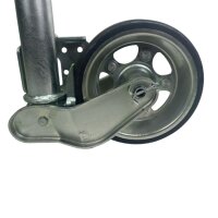 Koło podporowe automatyczne 230x80 mm, długość 560 mm, 500 kg, z płytą montażową
