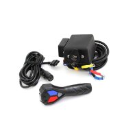 Zestaw: przekaźnik 12 V z obudową, gniazdem pilota, pilotem, odbiornikiem pilota bezprzewodowego  i wiązką przewodów "Control Box" do wyciagąrek Pundmann 22.2 kN