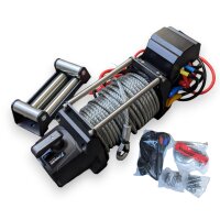 X - POWER -  8000 lbs,  12 V, Lina stalowa  10 mm x  25m, Wyciągarka elektryczna