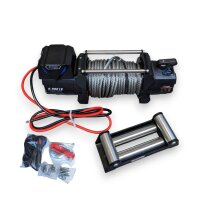 X - POWER -  8000 lbs,  12 V, Lina stalowa  10 mm x  25m, Wyciągarka elektryczna