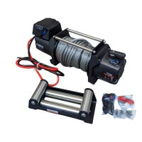 X - POWER -  8000 lbs,  12 V, Lina stalowa  10 mm x  25m, Wyciągarka elektryczna