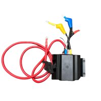 Zestaw: Przekaźnik 12 V z obudową, gniazdem pilota i wiązką przewodów do wyciągarek Pundmann 35 kN - 53 kN, Steller 10000 lbs, Xpower 8000 - 12000  lbs