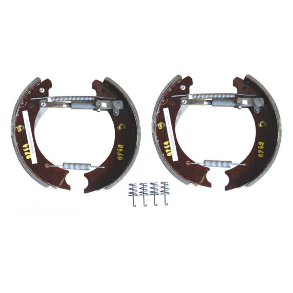 Szczęki hamulcowe 250 x 40 mm do KNOTT 25-4303 do hydraulicznego hamulca koła z automatyczną regulacją