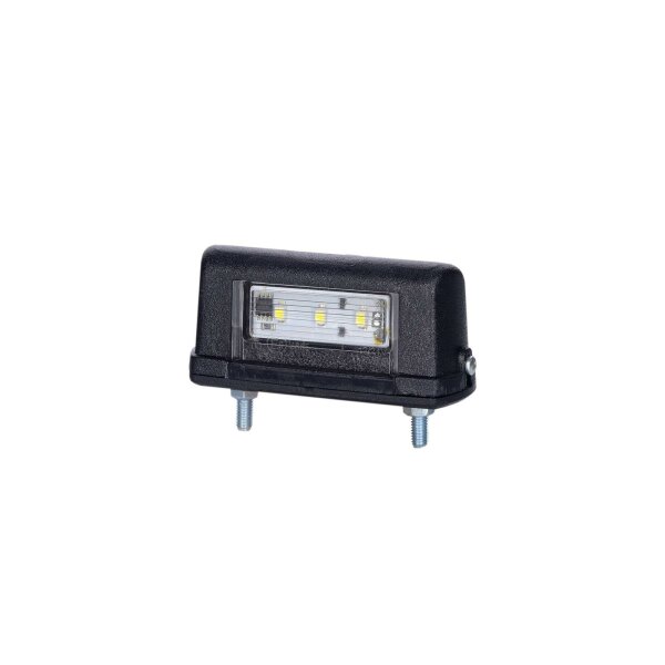 Horpol - Lampa oświetlenia tablicy rejestracyjnej LTD 665, diodowa, czarna, 12/24 V